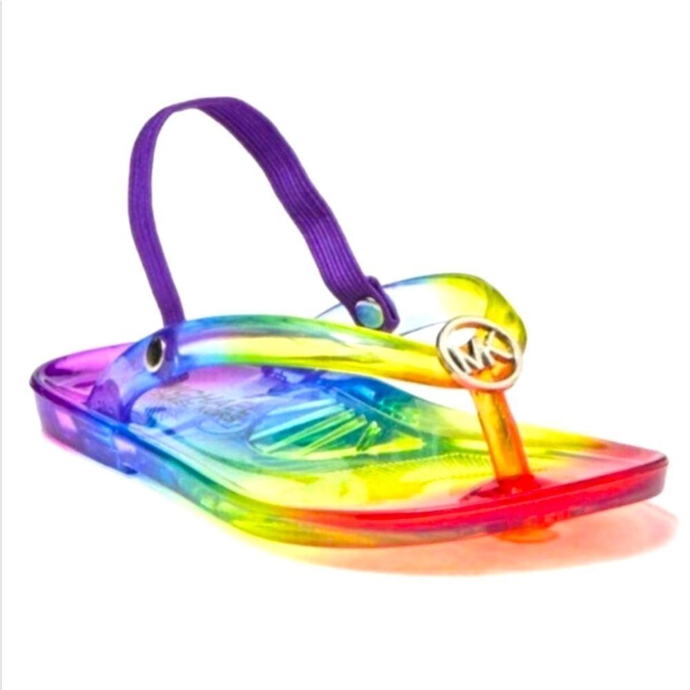 Michael Kors Girls Rainbow Jelly Sandals